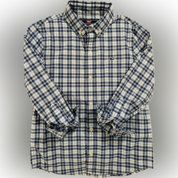 Vineyard Vines Other - 🐳 Vineyard Vines Blue and White Plaid Button-Up Shirt 🐳💙